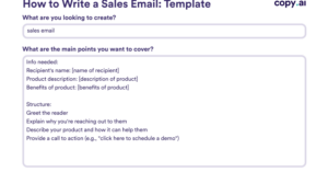 Creating Effective Sales Emails