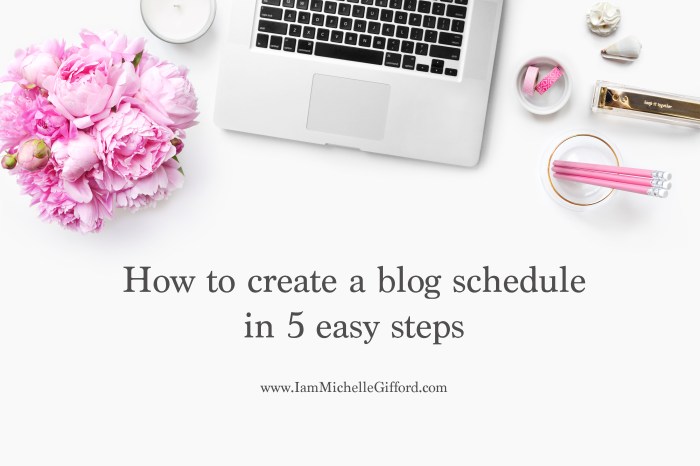 Creating a Blogging Schedule